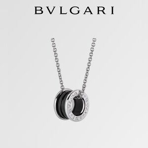 BVLGARI Save The Children Necklace. Sterling Silver & Black Ceramic. BRAND NEW!